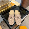 LOUIS VUITTON LV COSY FLAT LOGO STAMPING BEIGE