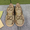 GUCCI HORSEBIT LOAFER IN ECRU BEIGE WOVEN FABRIC AND WOOL MIX LAMB FUR LINING