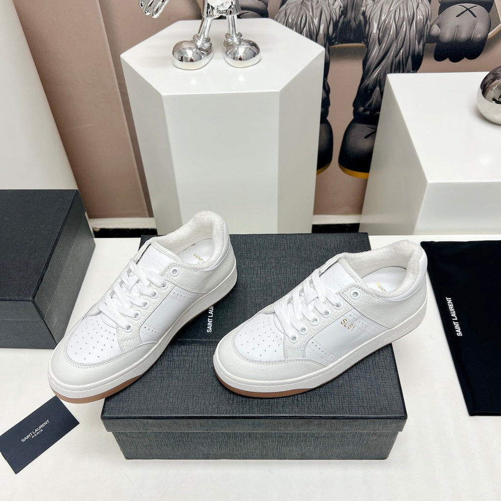 LOUIS VUITTON SL/61 SNEAKERS IN WHITE CALFSKIN