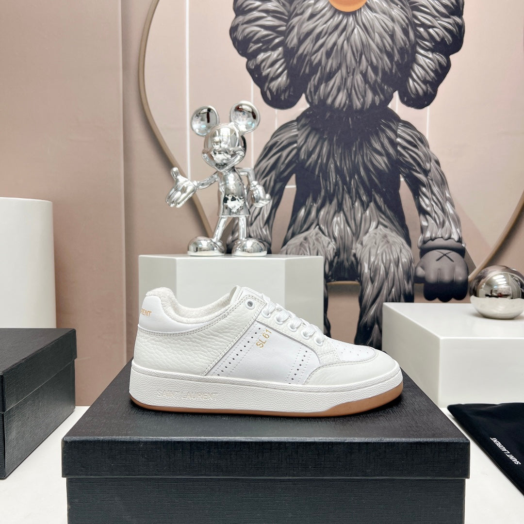 LOUIS VUITTON SL/61 SNEAKERS IN WHITE CALFSKIN