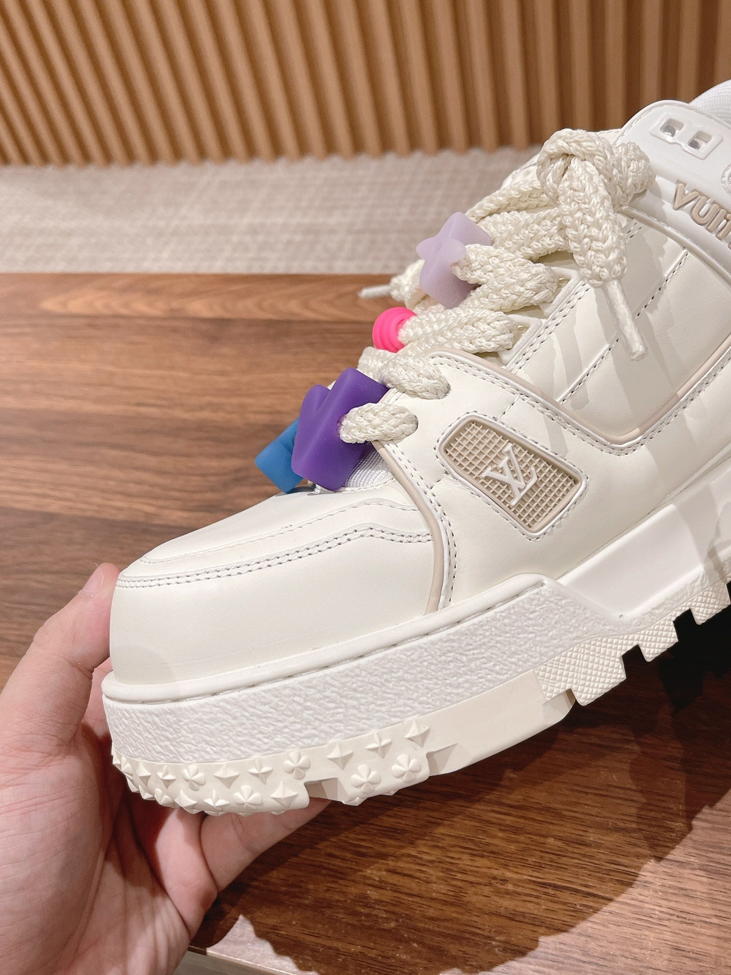 LOUIS VUITTON LV Trainer Maxi Sneaker White Calfskin