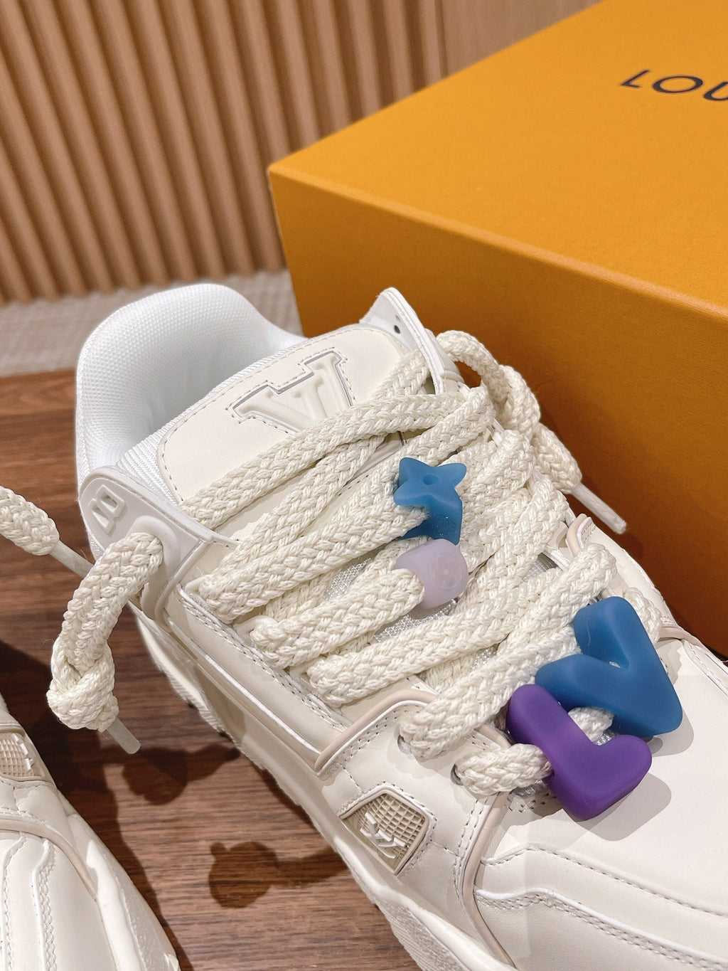 LOUIS VUITTON LV Trainer Maxi Sneaker White Calfskin