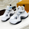 LOUIS VUITTON LV ARCHLIGHT 2.0 PLATFORM SNEAKER IN COLORFUL MIX OF MATERIALS 991810