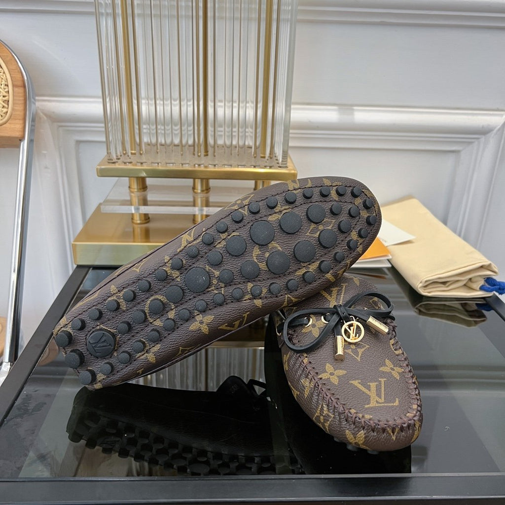 LOUIS VUITTON LV COSY FLAT CLASSIC MONOGRAM BROWN