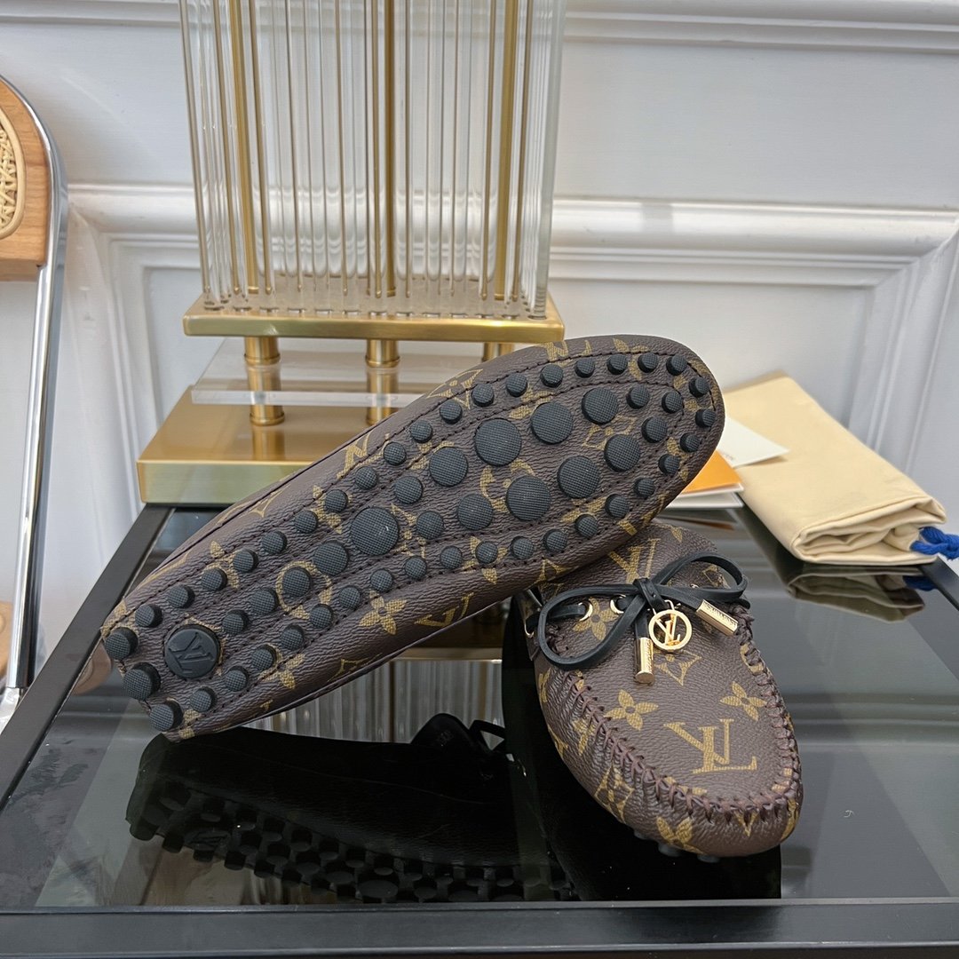 LOUIS VUITTON LV COSY FLAT CLASSIC MONOGRAM BROWN