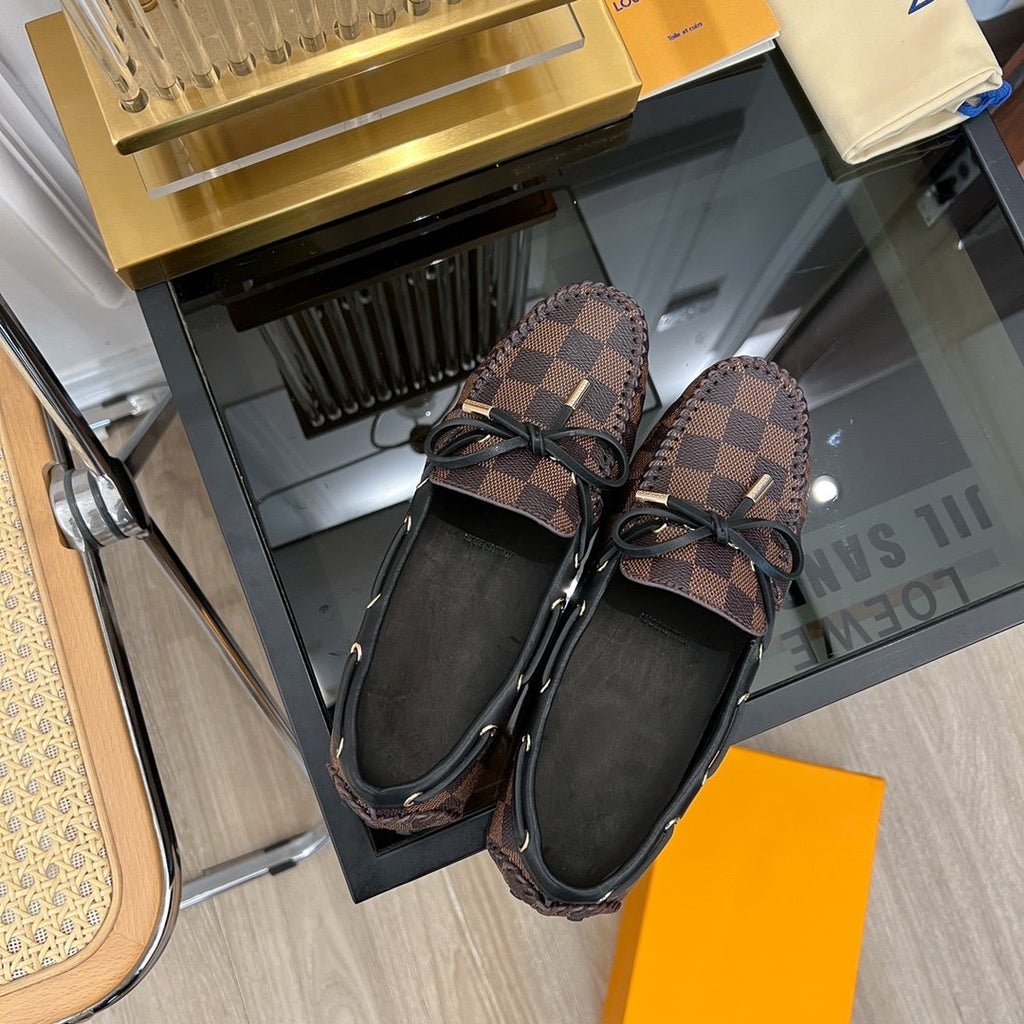 LOUIS VUITTON LV GLORIA FLAT LOAFER CLASSIC MONOGRAM CARO