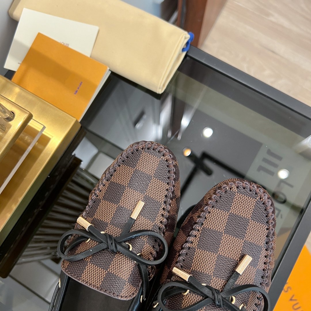 LOUIS VUITTON LV GLORIA FLAT LOAFER CLASSIC MONOGRAM CARO