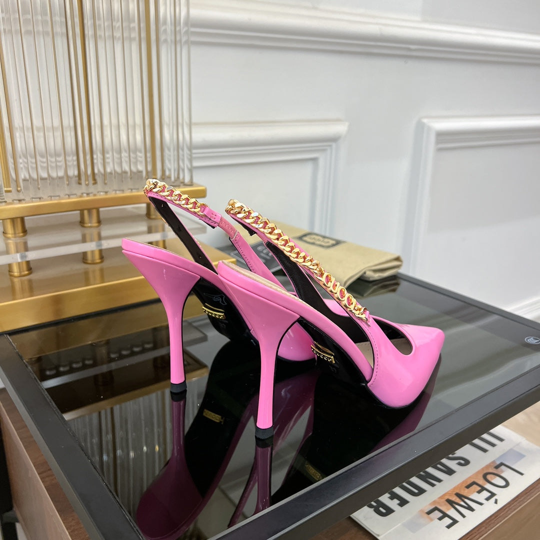 GUCCI SIGNORIA SLINGBACK PUMP TAFFY LAMBSKIN