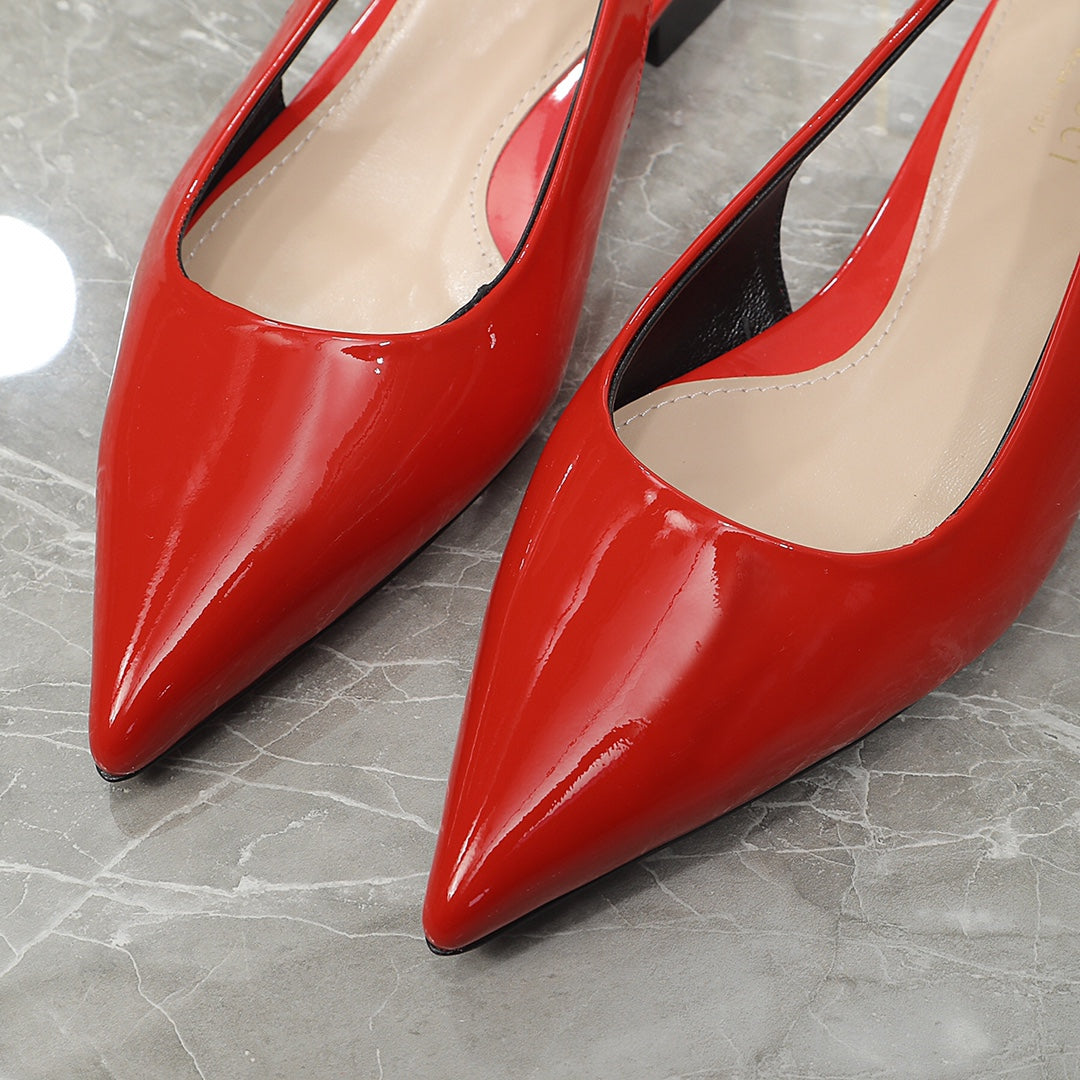 GUCCI Signoria Ballet Flat orange