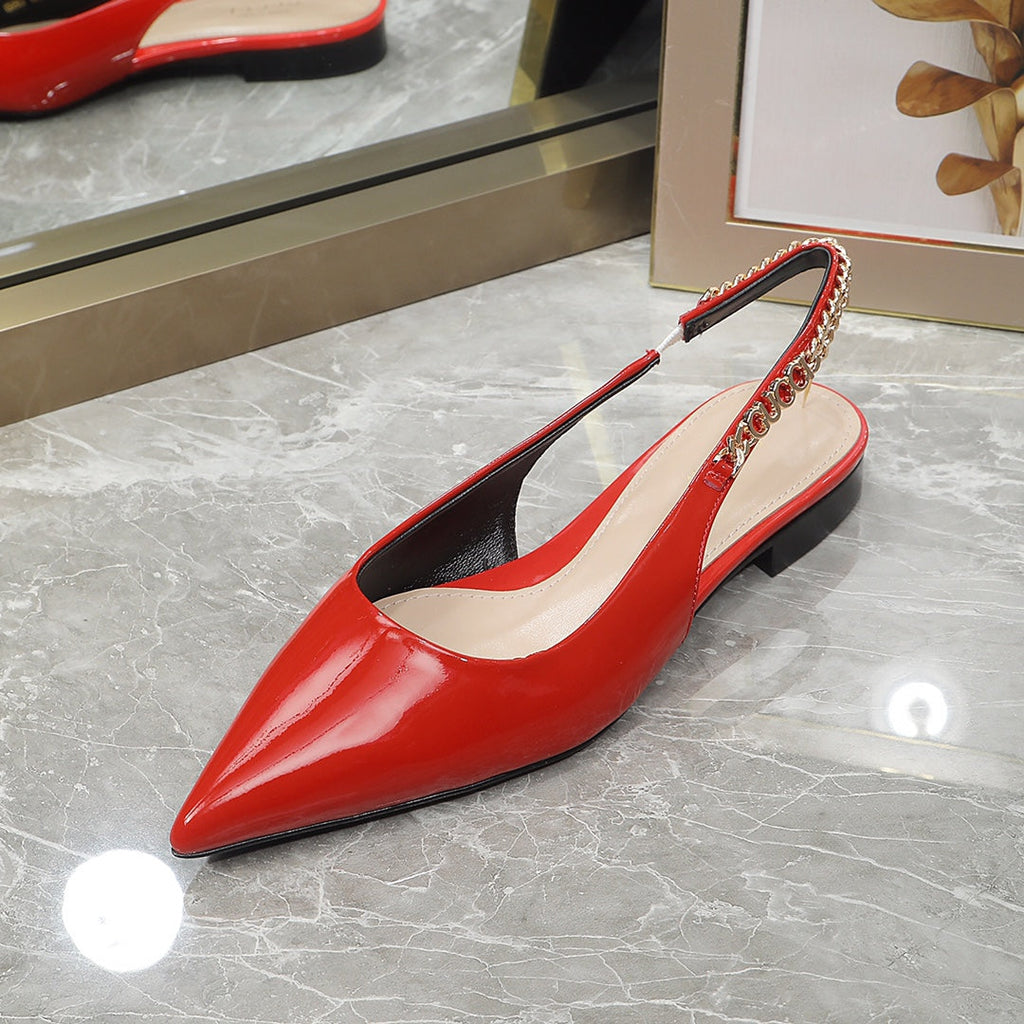 GUCCI Signoria Ballet Flat orange