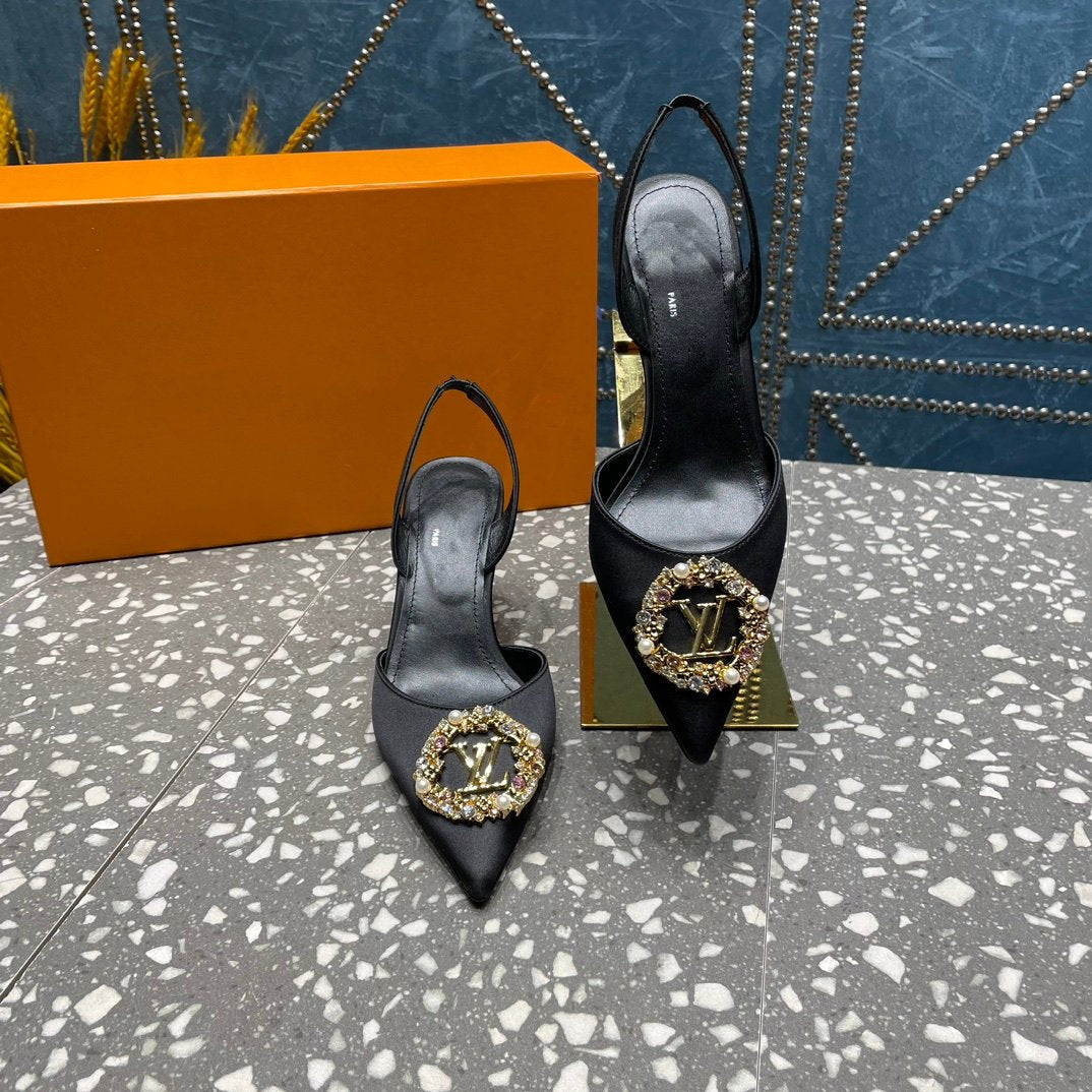 LOUIS VUITTON LV MET SLINGBACK PUMP BLACK
