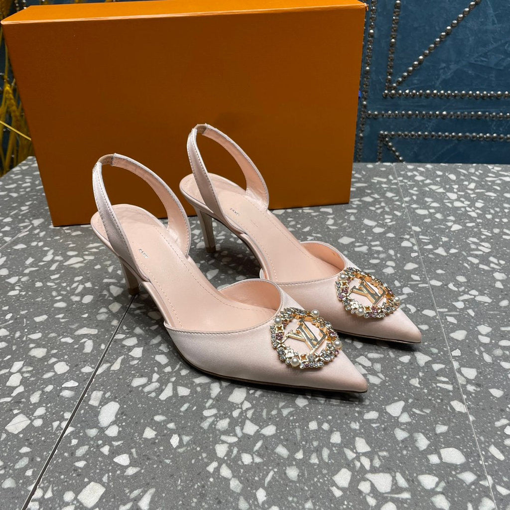 LOUIS VUITTON LV MET SLINGBACK PUMP BEIGE