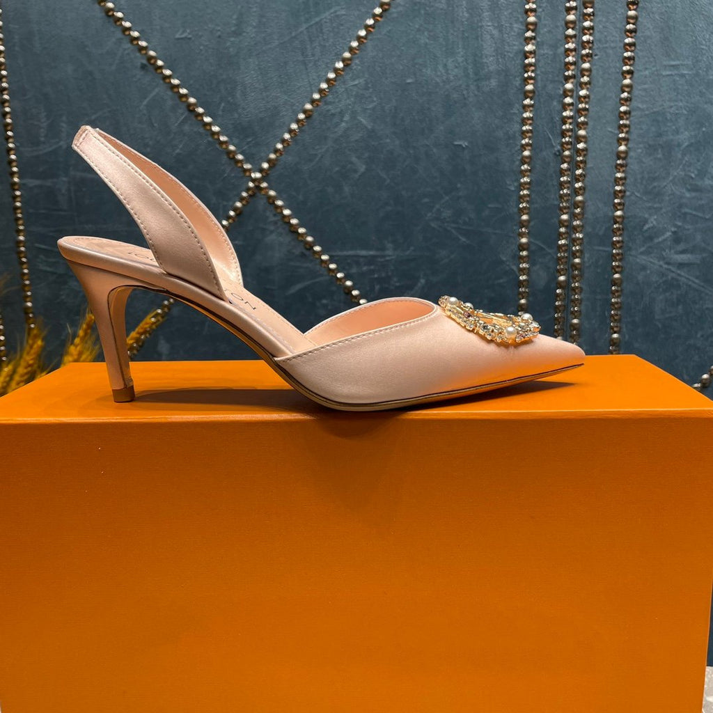 LOUIS VUITTON LV MET SLINGBACK PUMP BEIGE
