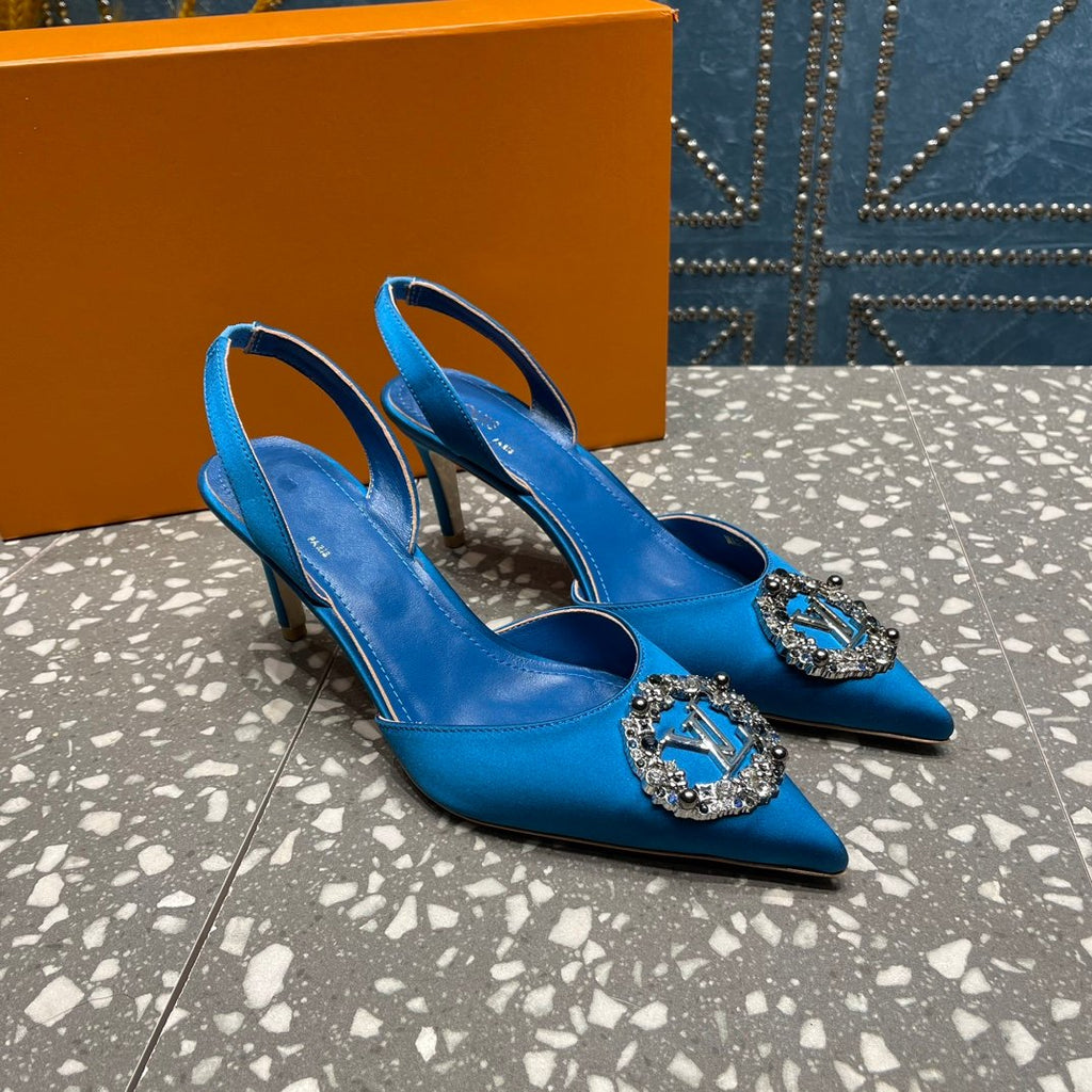 LOUIS VUITTON LV MET SLINGBACK PUMP BLUE