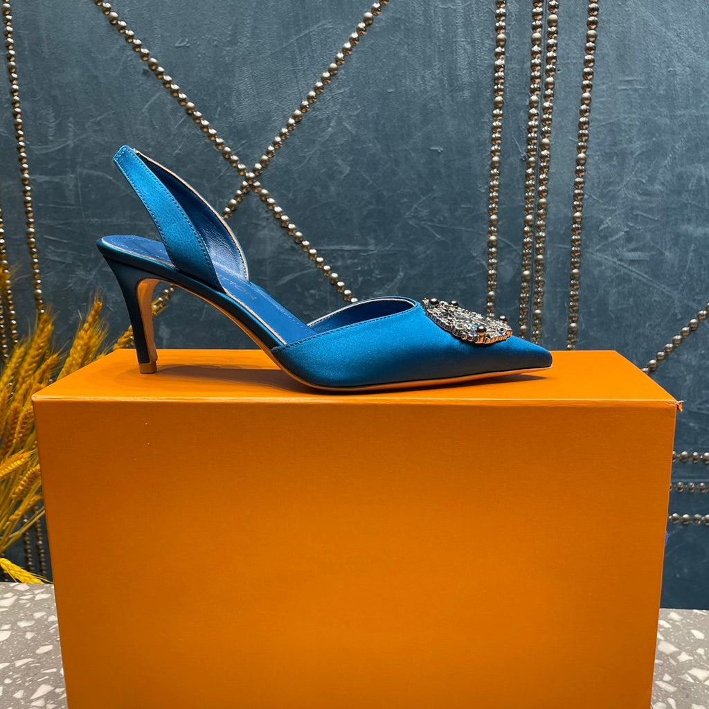 LOUIS VUITTON LV MET SLINGBACK PUMP BLUE