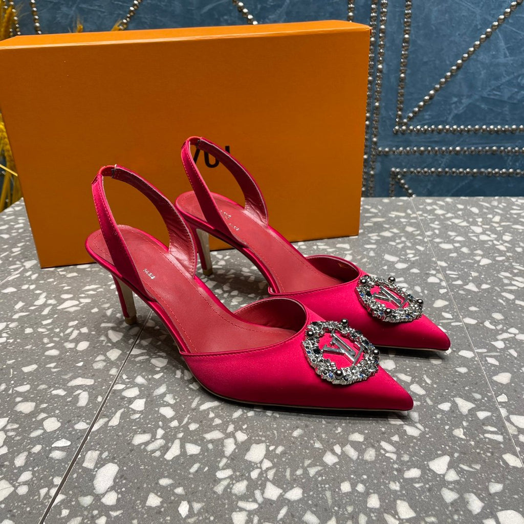 LOUIS VUITTON LV MET SLINGBACK PUMP RED