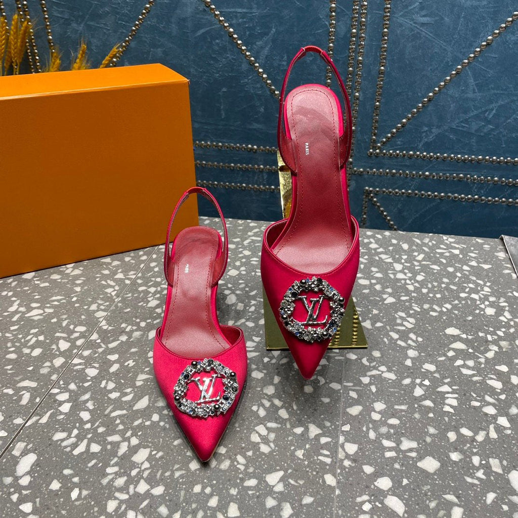 LOUIS VUITTON LV MET SLINGBACK PUMP RED