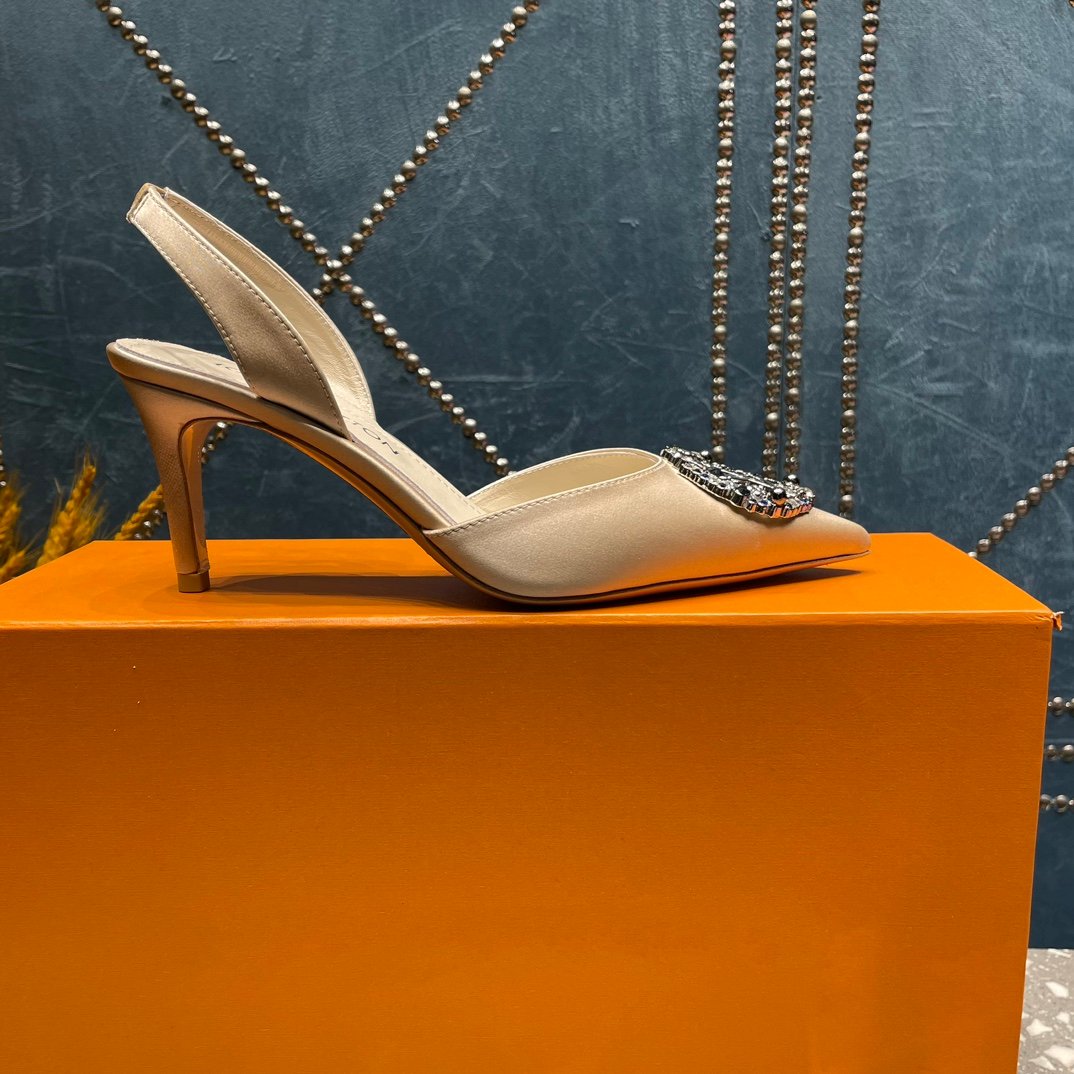 LOUIS VUITTON LV MET SLINGBACK PUMP WHITE