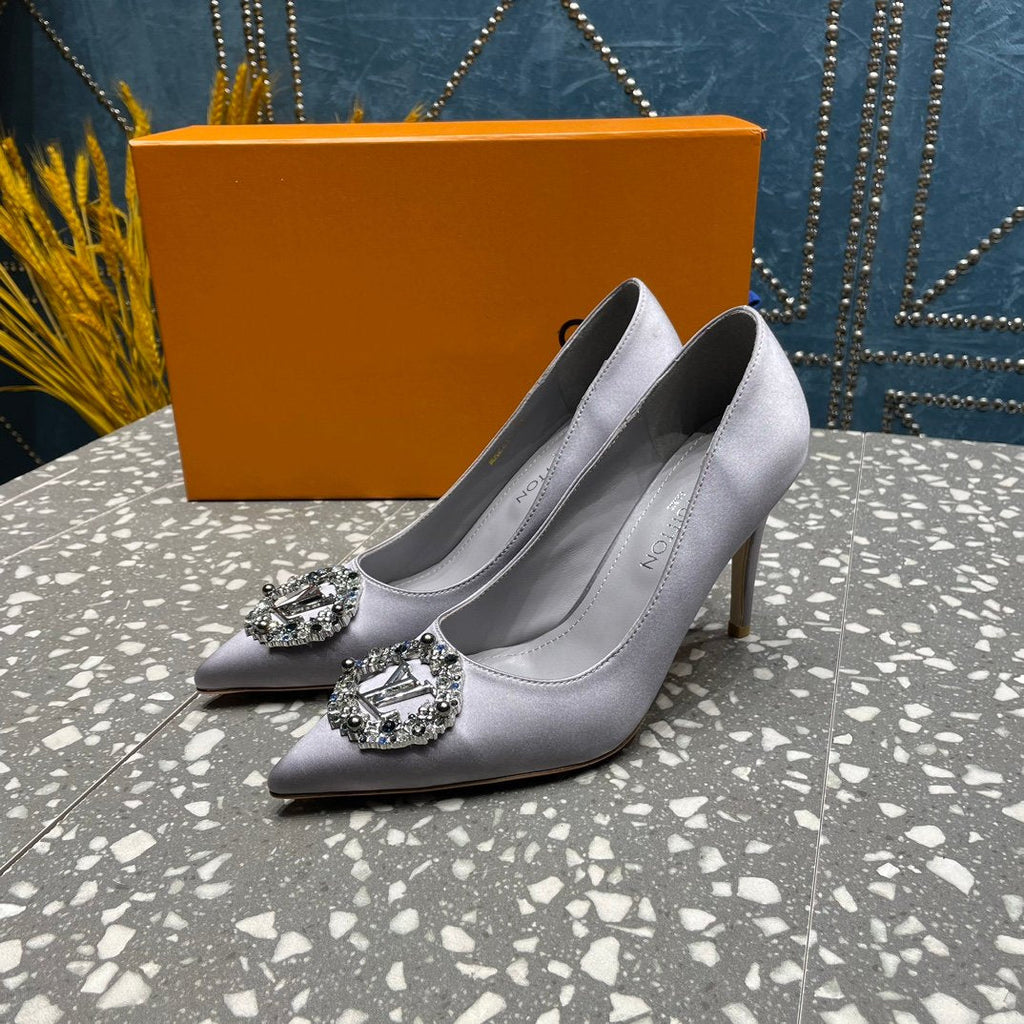 LOUIS VUITTON LV MET SLINGBACK PUMP GREY