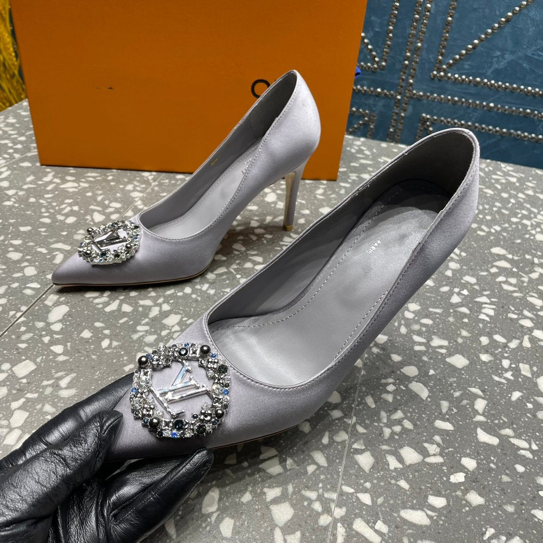 LOUIS VUITTON LV MET SLINGBACK PUMP GREY