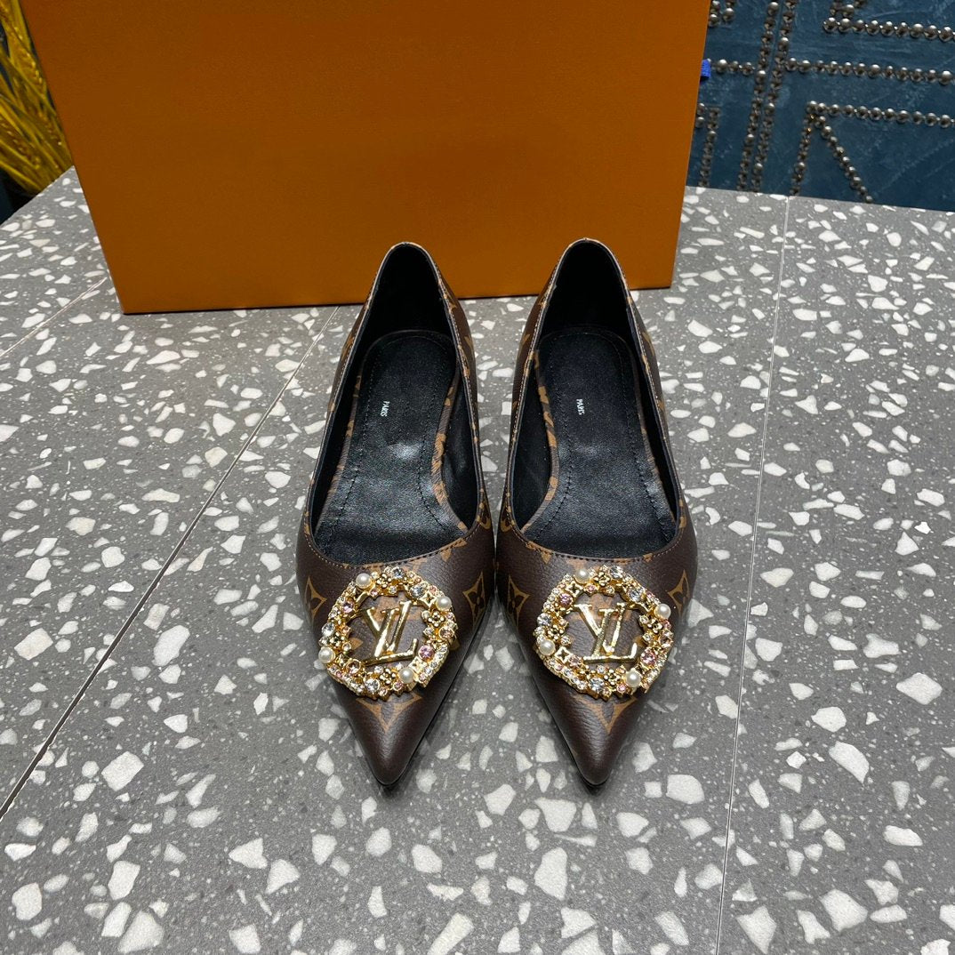 LOUIS VUITTON LV MET FLAT BALLERINA MONOGRAM