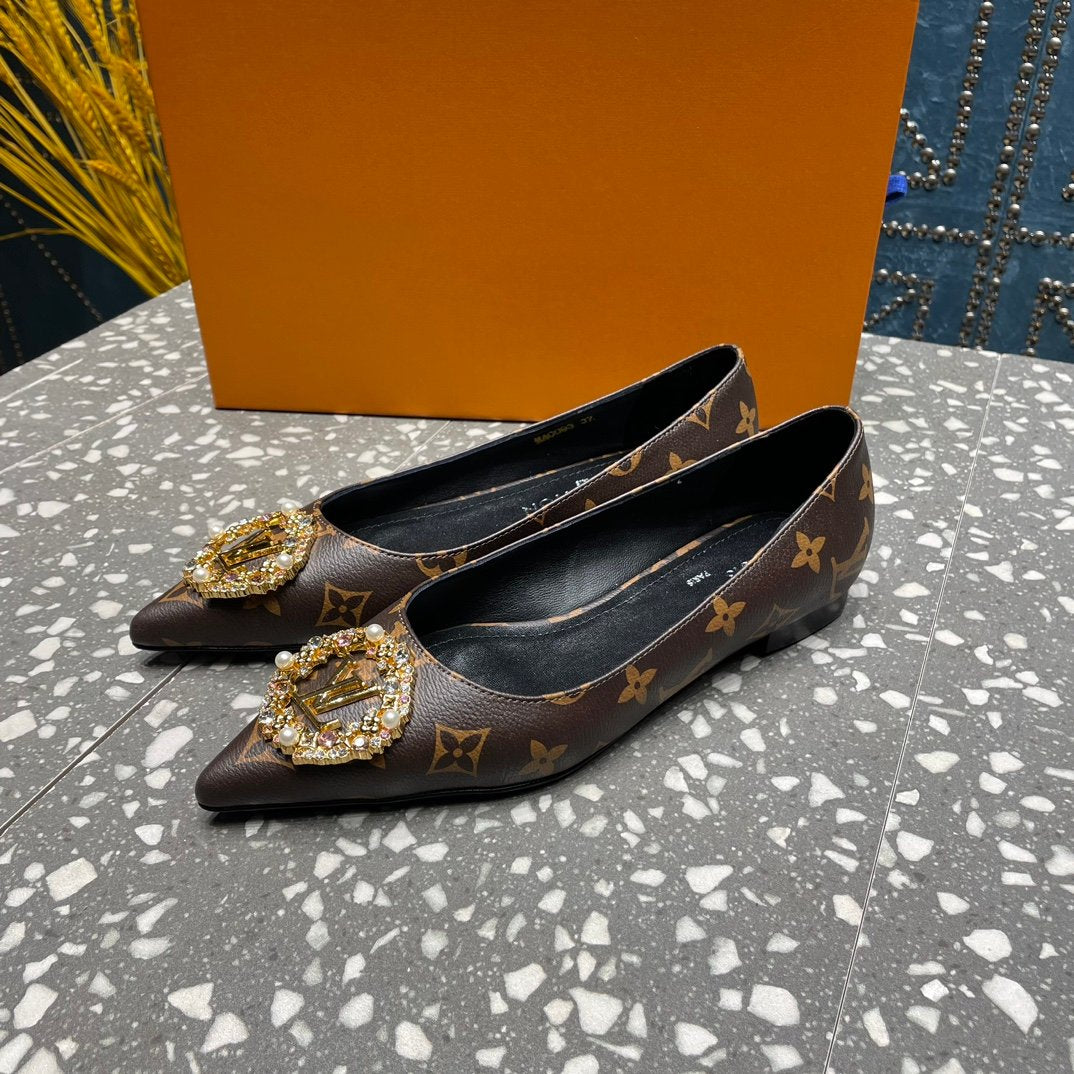 LOUIS VUITTON LV MET FLAT BALLERINA MONOGRAM