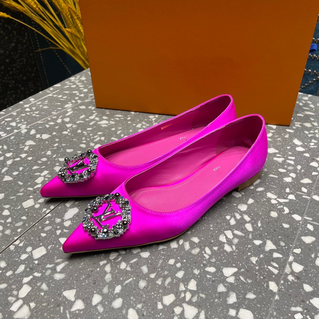 LOUIS VUITTON LV MET FLAT BALLERINA PINK