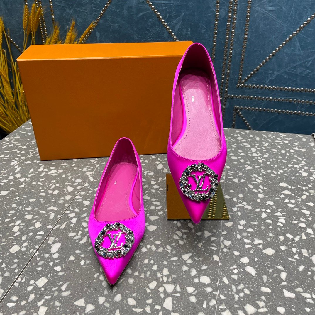 LOUIS VUITTON LV MET FLAT BALLERINA PINK