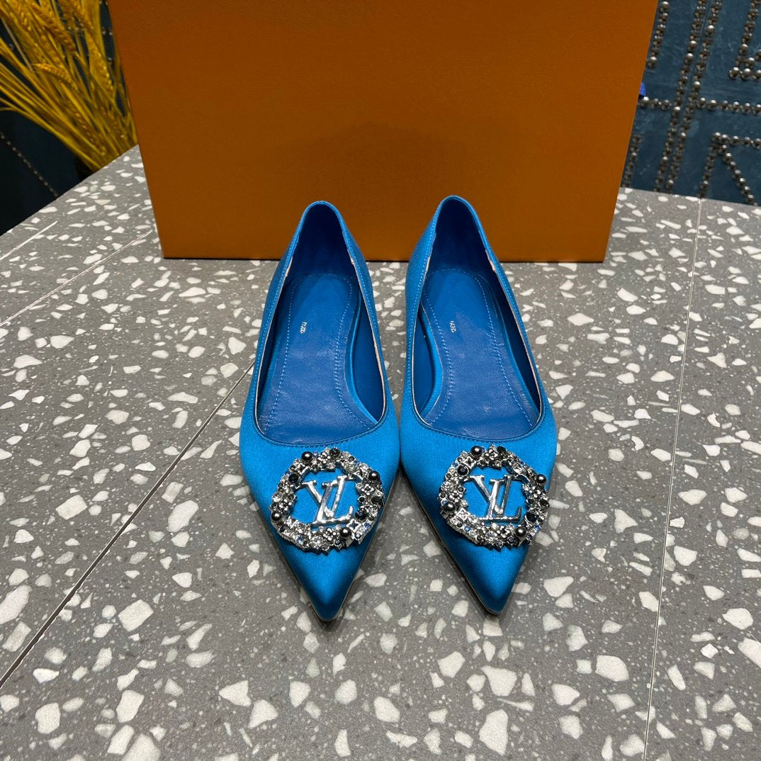 LOUIS VUITTON LV MET FLAT BALLERINA BLUE