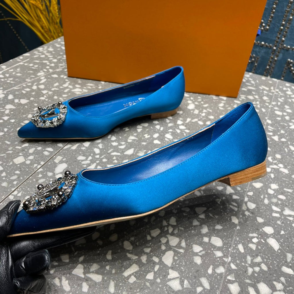 LOUIS VUITTON LV MET FLAT BALLERINA BLUE