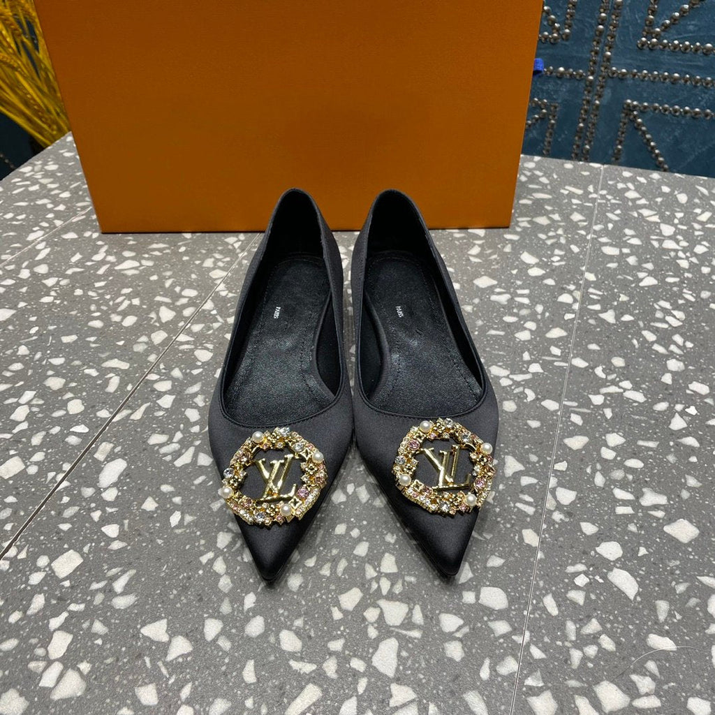 LOUIS VUITTON LV MET FLAT BALLERINA NOIR