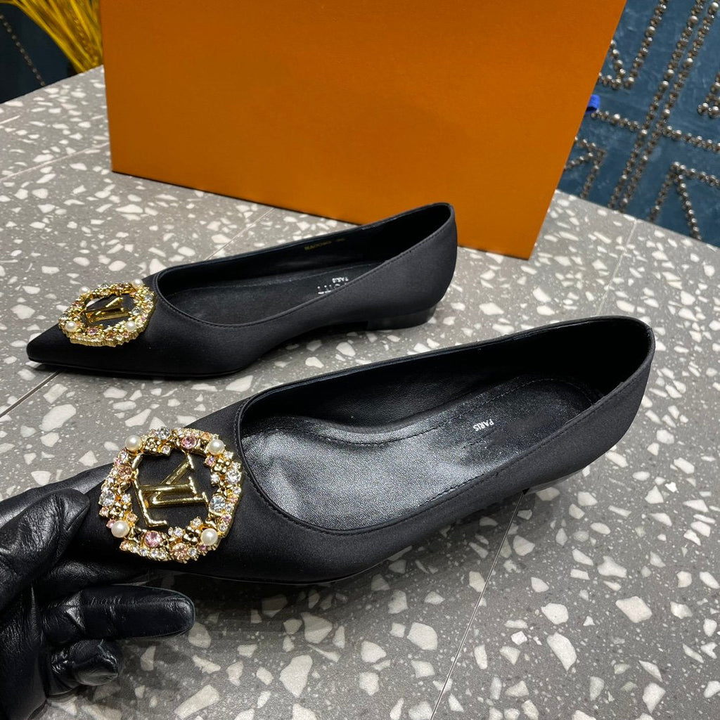LOUIS VUITTON LV MET FLAT BALLERINA NOIR