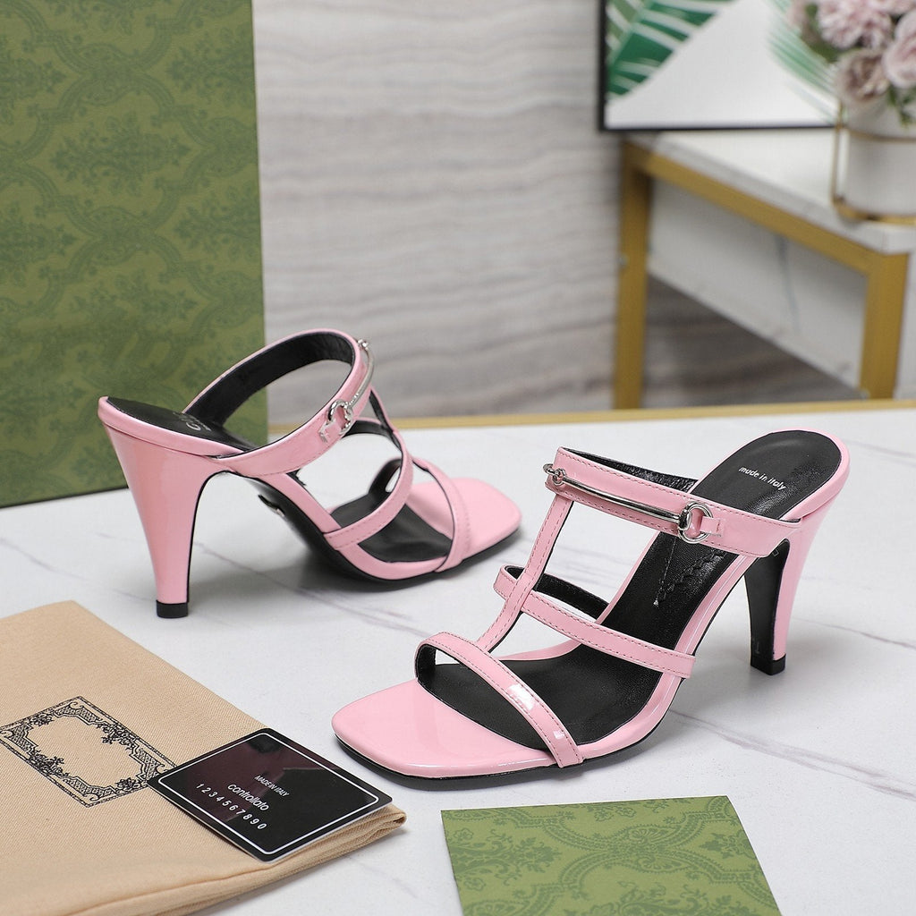 GUCCI SLIM HORSEBIT SLIDE SANDAL WHITE
