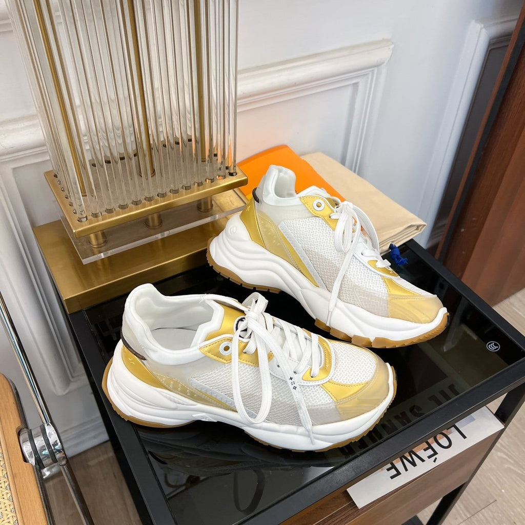 LOUIS VUITTON LV RUN 55 SNEAKER LIGHT YELLOR