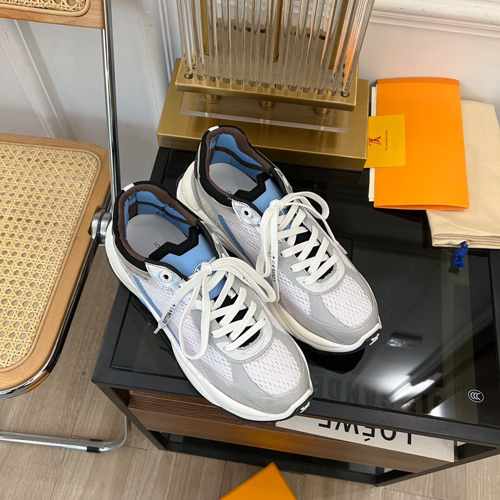 LOUIS VUITTON LV RUN 55 SNEAKER BLUE