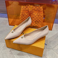 LOUIS VUITTON LV SINGLE LOW HEEL PUMP BIEGE