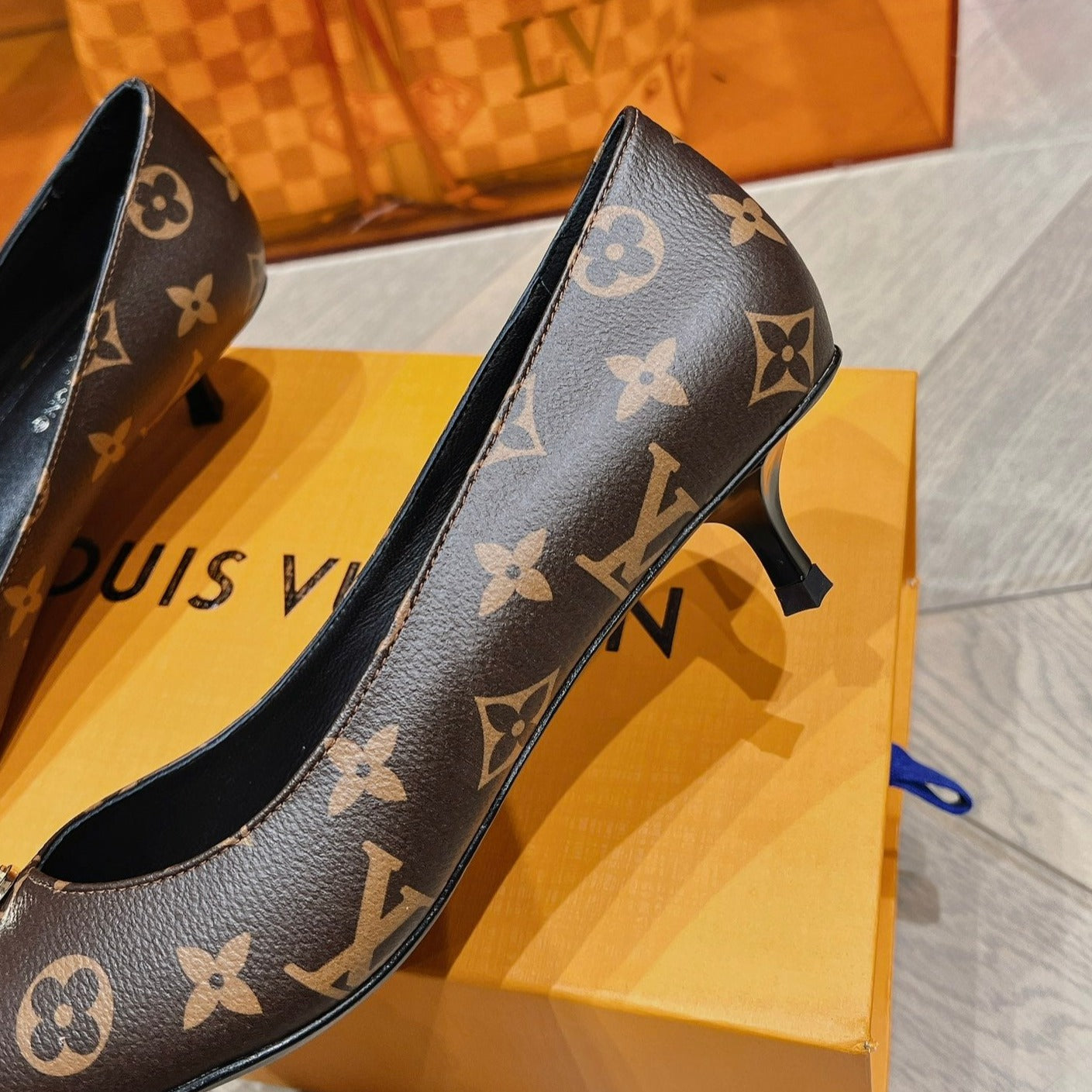 LOUIS VUITTON LV SINGLE LOW HEEL PUMP MONOGRAM CANVAS