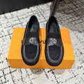 LOUIS VUITTON LV LOAFER 25S IN BLACK SUEDE AND CALFSKIN