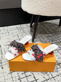 LOUIS VUITTON LV CHERRY HIGH HEELS 25S IN WHITE CALFSKIN WITH BOW STYLE 9