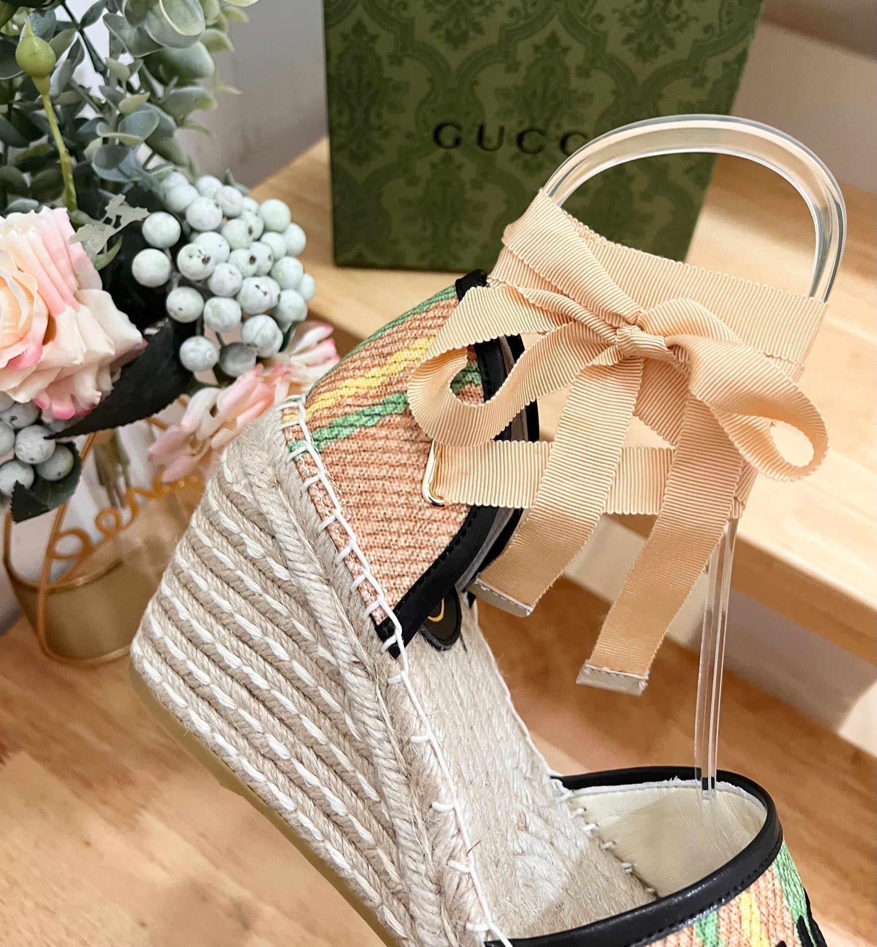 GUCCI Double G High Sandals Shoes