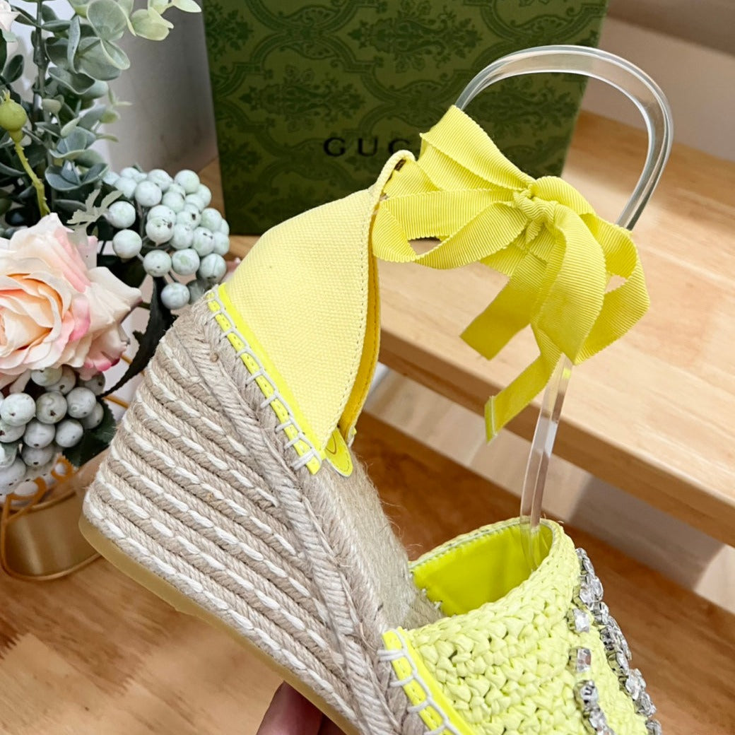 GUCCI Women Flat Shoes Yellow