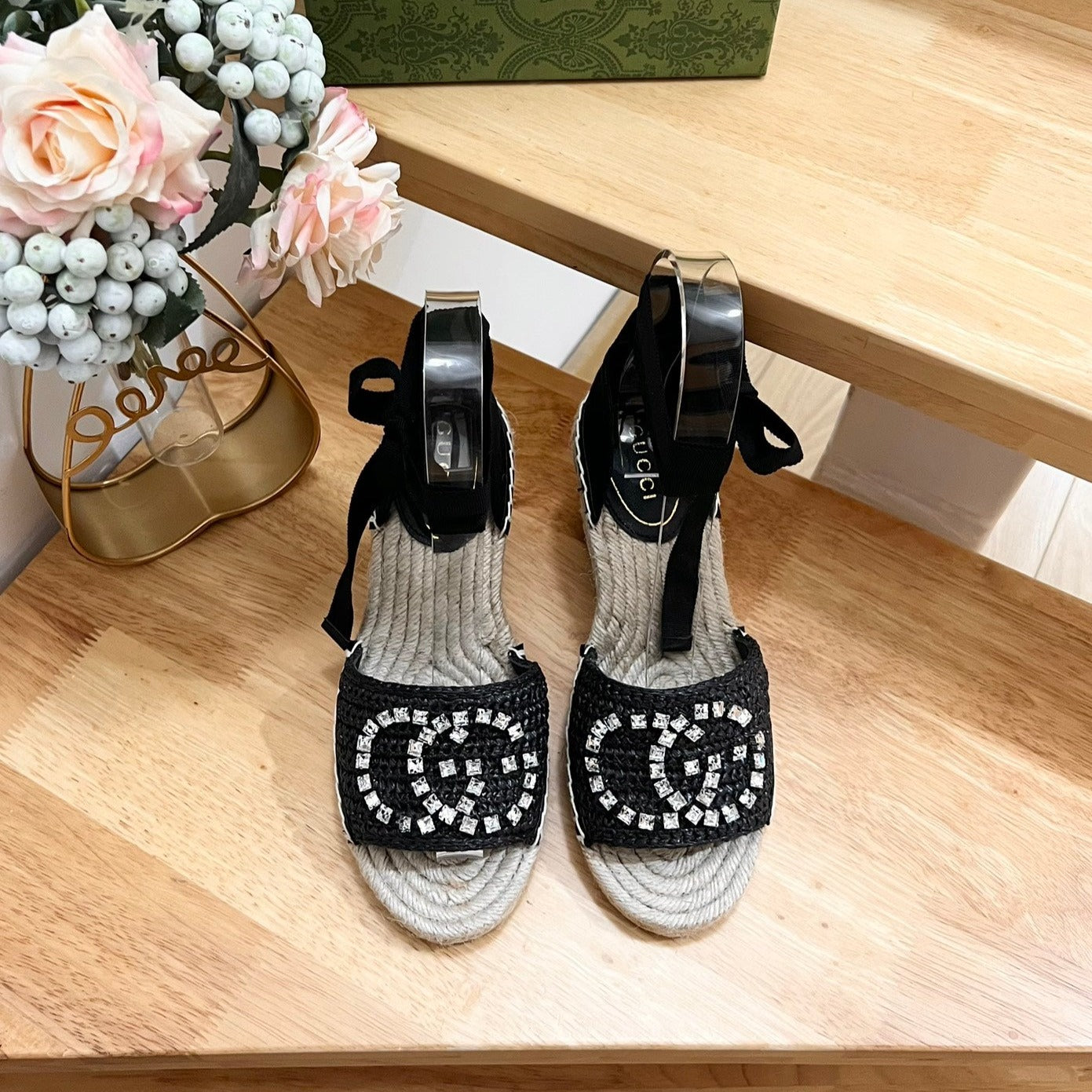 GUCCI Women High Sandal Shoes Black