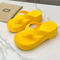 GUCCI THONG PLATFORM IN BRIGHT YELLOW IMPORTED TPU
