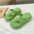 GUCCI THONG PLATFORM IN PISTACHIO GREEN IMPORTED TPU
