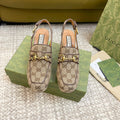 GUCCI HIGH - HEEL SLINGBACK WITH HORSEBIT LIGHT BROWN CALFSKIN