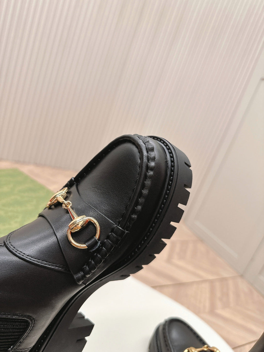 GUCCI MARTIN HORSEBIT BOOTS IN BLACK IMPORTED CALFSKIN