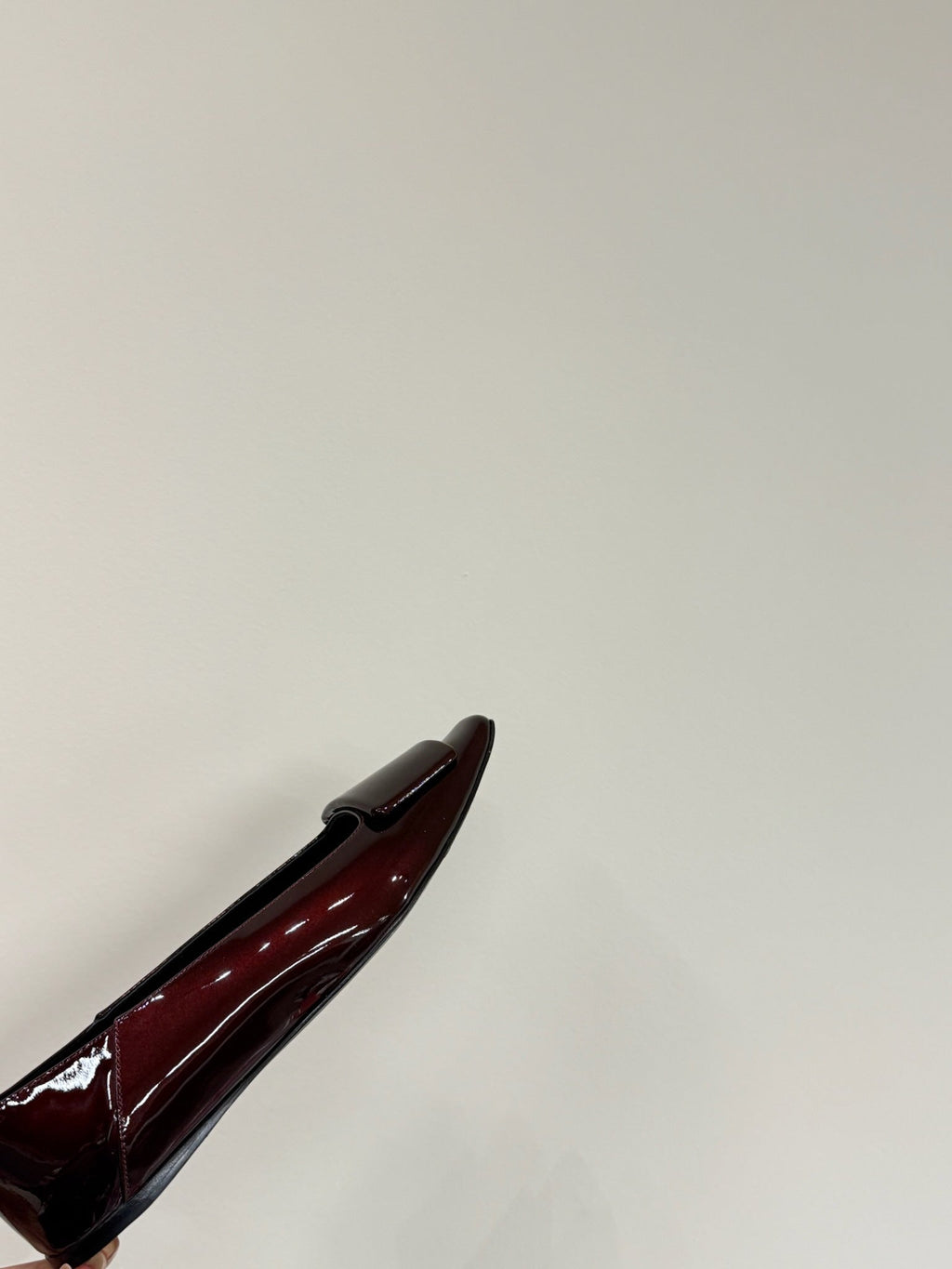 LOUIS VUITTON BALLERINA FLATS IN MAHAGANY RED PATENT CALFSKIN