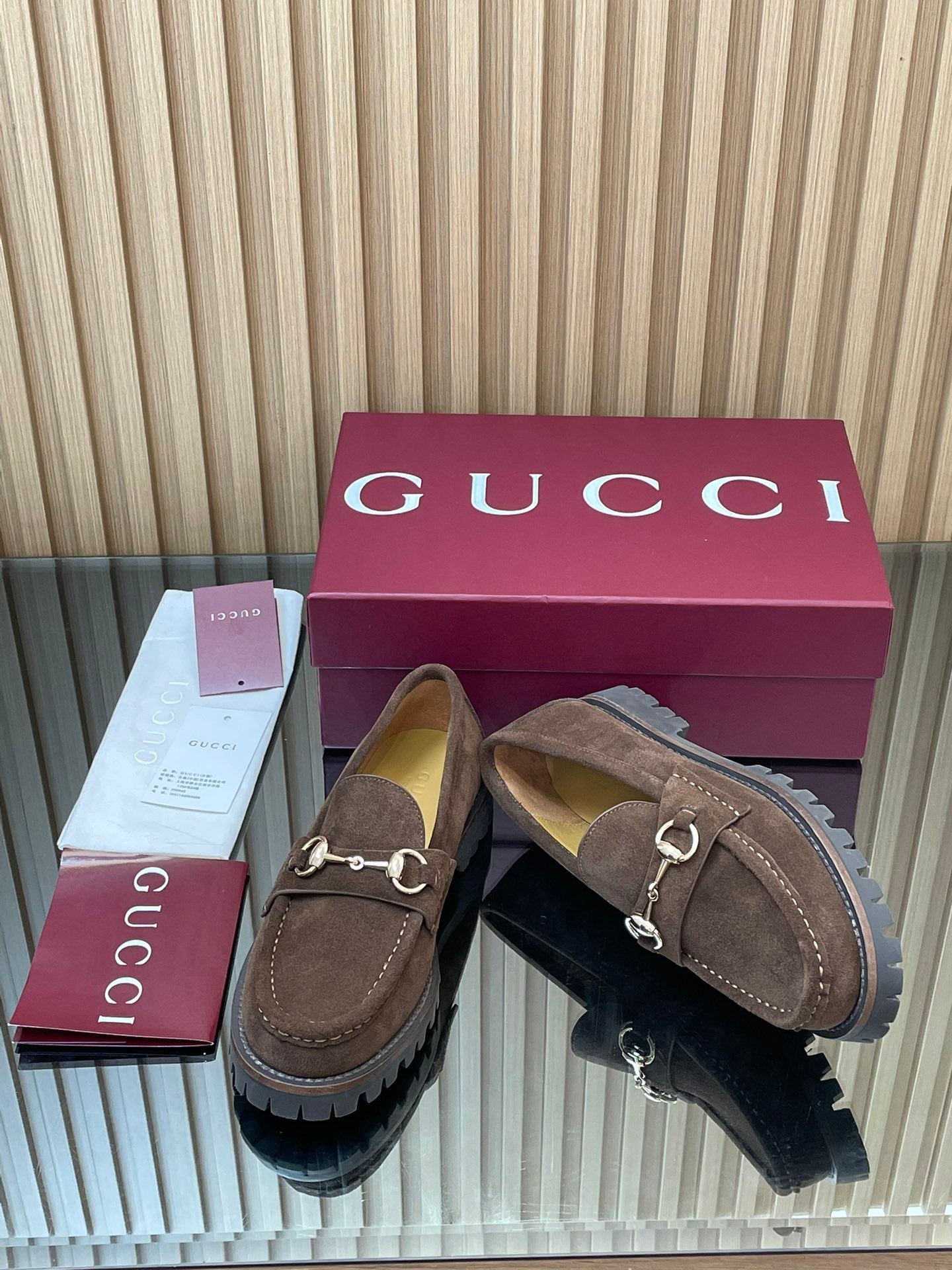 GUCCI WOMEN'S HORSEBIT LOAFERS IN DARK BROWN SUEDE