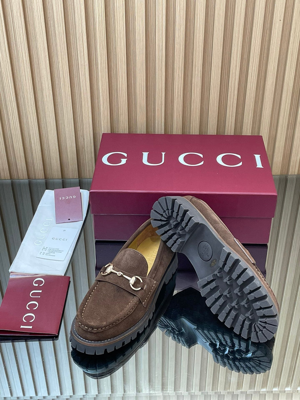 GUCCI WOMEN'S HORSEBIT LOAFERS IN DARK BROWN SUEDE