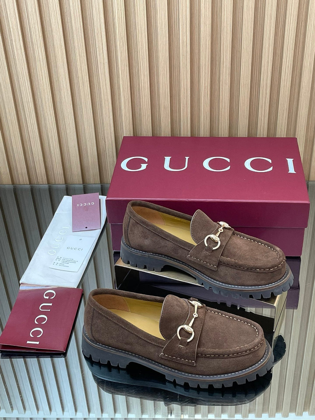 GUCCI WOMEN'S HORSEBIT LOAFERS IN DARK BROWN SUEDE